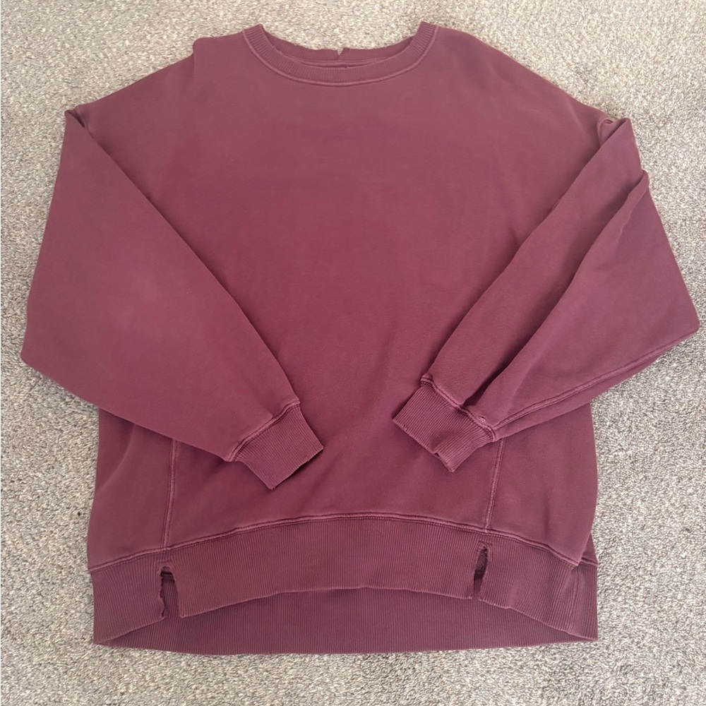 Aerie Maroon Crewneck Sweater